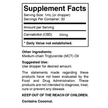 Load image into Gallery viewer, Organic CBD Oil | Broad Spectrum (THC Free) | 1500MG