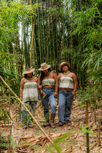 Load image into Gallery viewer, White Fern Shorty Tube Top

